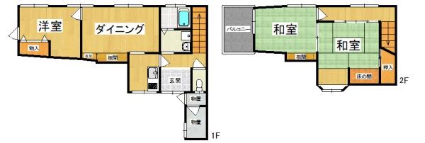大阪市東住吉区今川2丁目　中古テラスハウス