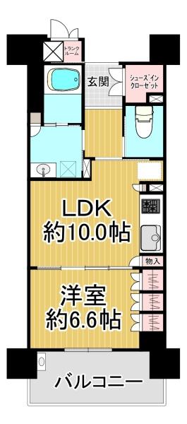 サンフォーリーフタウン桜ノ宮サンミットコート　4階部分