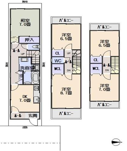 大阪市生野区中川4丁目　中古戸建