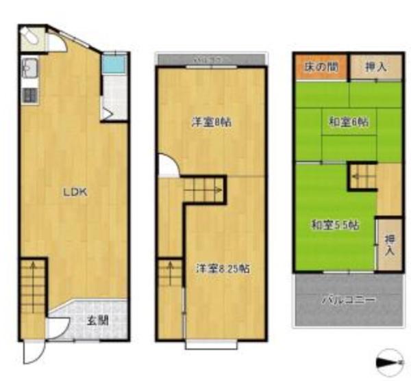 大阪市住吉区東粉浜3丁目　中古戸建