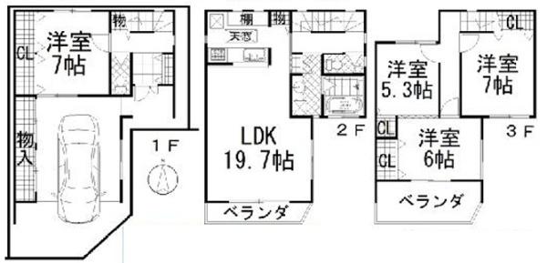 大阪市平野区長吉長原西2丁目　中古戸建