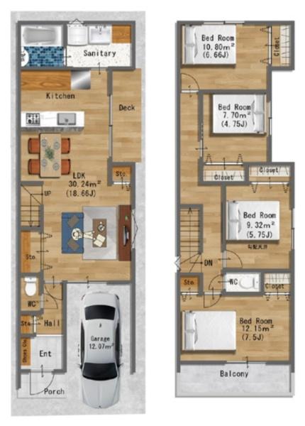 大阪市平野区背戸口1丁目　中古戸建