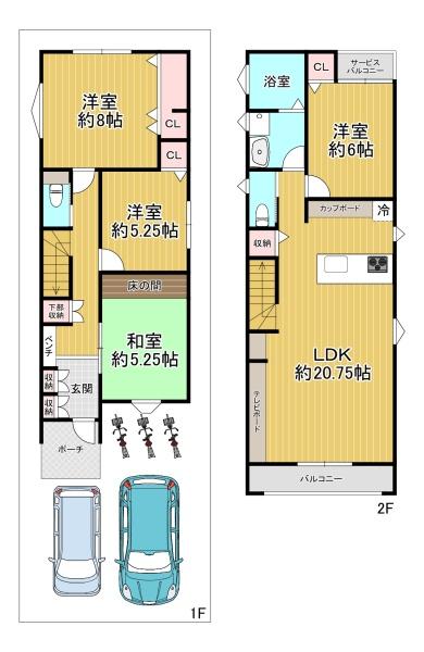 大阪市東住吉区公園南矢田1丁目　中古戸建