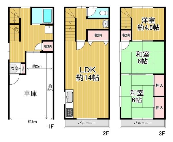 大阪市平野区喜連4丁目　中古戸建