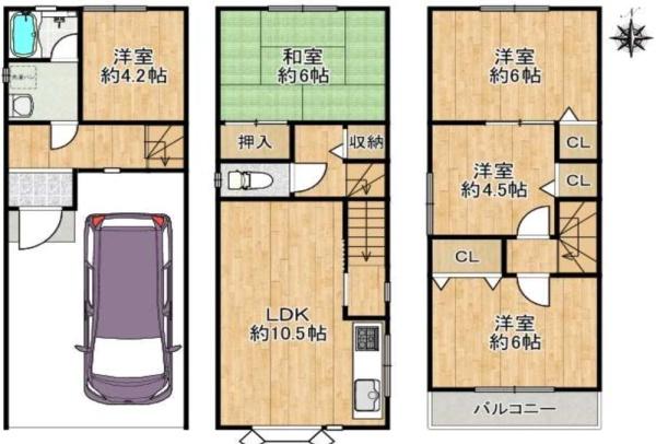 大阪市東住吉区照ケ丘矢田2丁目　中古戸建