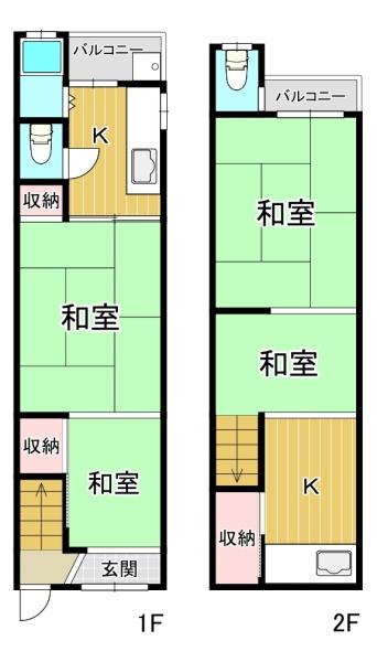 大阪市港区市岡4丁目　中古テラスハウス