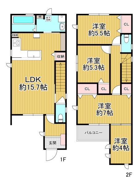 堺市堺区北向陽町2丁　A号地　中古戸建