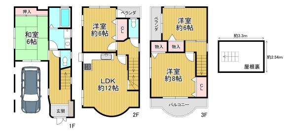 大阪市住之江区粉浜1丁目　中古戸建