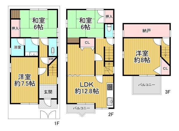 松原市高見の里1丁目　中古戸建