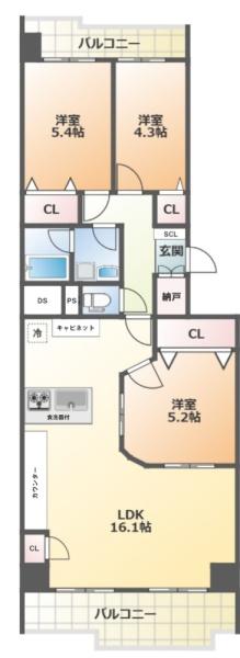 南港フローラルハイツ23号棟