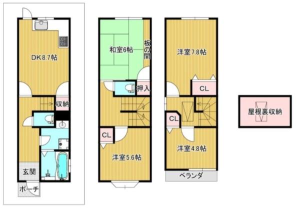 大阪市天王寺区国分町　中古戸建