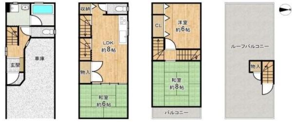 大阪市生野区巽中2丁目　中古戸建