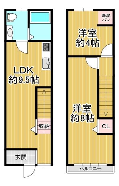 大阪市港区市岡1丁目　中古テラスハウス
