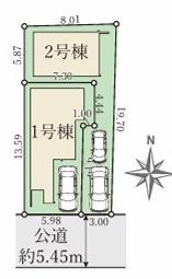大阪市平野区瓜破西3丁目　2号棟　新築戸建