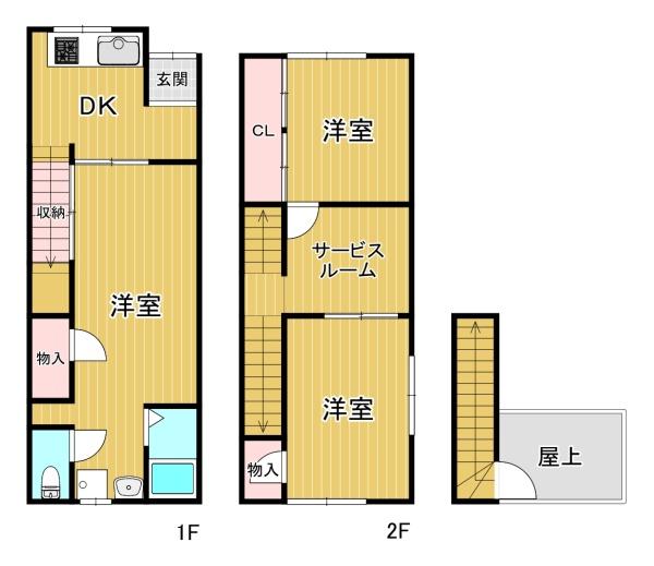 大阪市港区南市岡２丁目の中古一戸建て