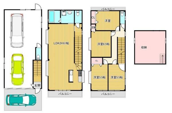 大阪市東成区神路3丁目　中古戸建