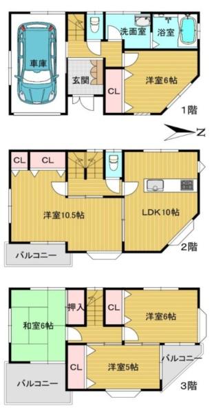 大阪市平野区長吉長原3丁目　中古戸建