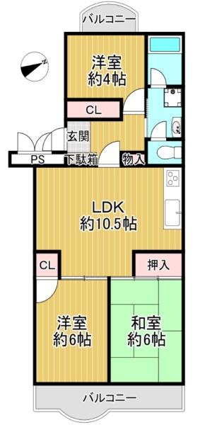 エメラルドマンション南津守B棟