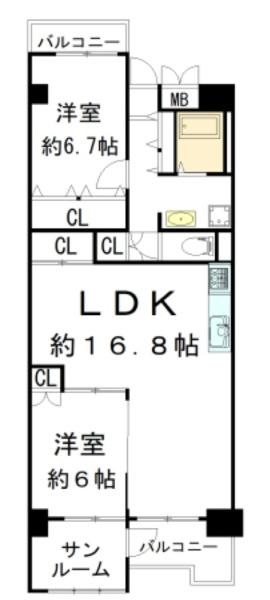 近鉄南港ガーデンハイツ24号棟