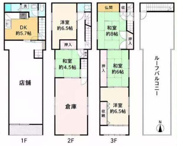 大阪市西成区岸里3丁目　中古戸建