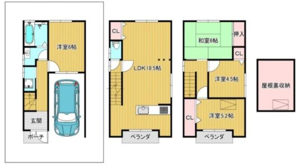 大阪市住吉区万代6丁目　中古戸建