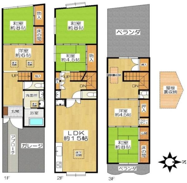 大阪市阿倍野区阪南町1丁目　中古戸建