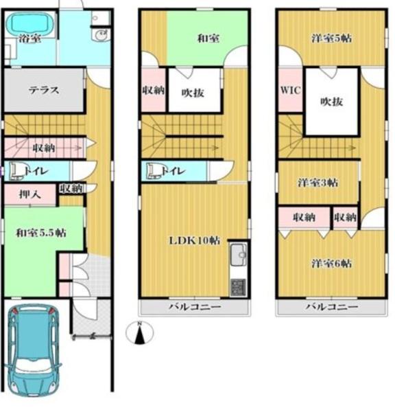 大阪市住吉区上住吉２丁目の中古一戸建