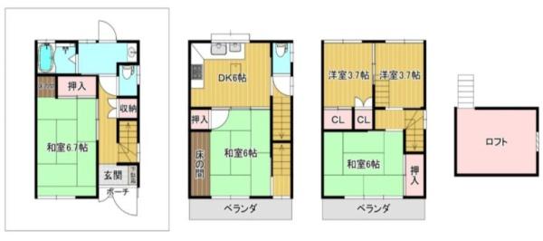 大阪市平野区瓜破西2丁目　中古戸建