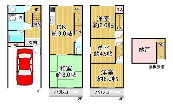 大阪市西成区千本中２丁目の中古一戸建て
