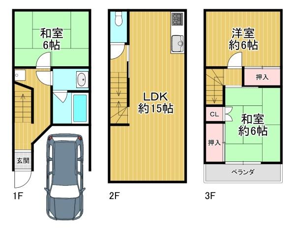 大阪市西成区千本中1丁目　中古戸建