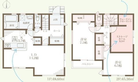 大阪市東住吉区公園南矢田2丁目 2号棟 新築戸建