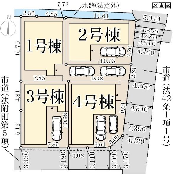 大阪市東住吉区住道矢田4丁目　1号棟　新築戸建