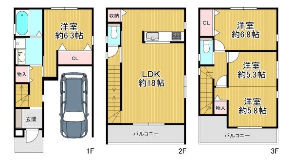 大阪市西成区長橋３丁目の中古一戸建て
