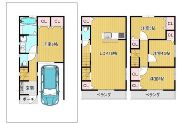 大阪市住之江区東加賀屋4丁目　中古戸建