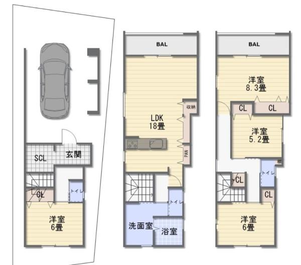 大阪市住吉区山之内2丁目　新築戸建