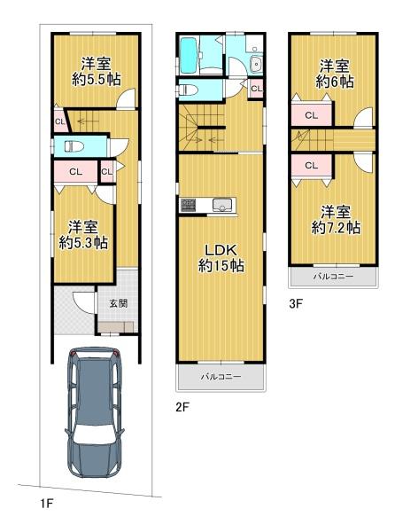 大阪市阿倍野区阪南町３丁目の中古一戸建て