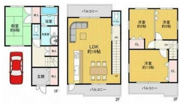 大阪市平野区加美東6丁目　中古戸建
