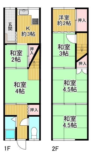 大阪市西成区橘３丁目の中古一戸建て