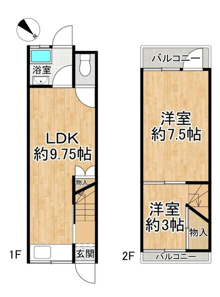 大阪狭山市東野中1丁目　中古テラスハウス