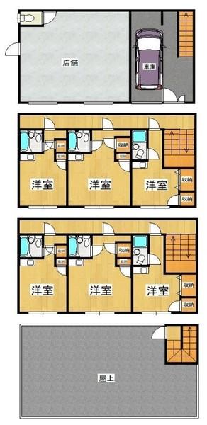 大阪市住之江区東加賀屋4丁目　店舗付住宅