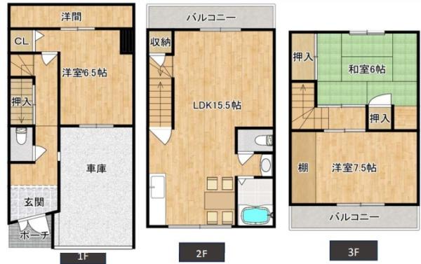 大阪市西成区南津守3丁目　中古戸建