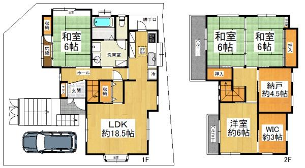 堺市西区上野芝向ヶ丘町4丁　中古戸建