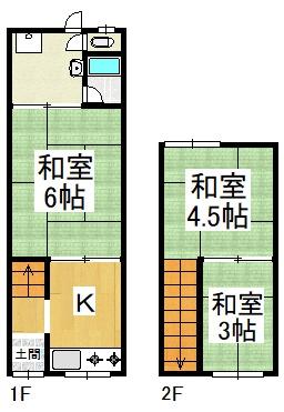 大阪市住吉区山之内5丁目　中古テラスハウス