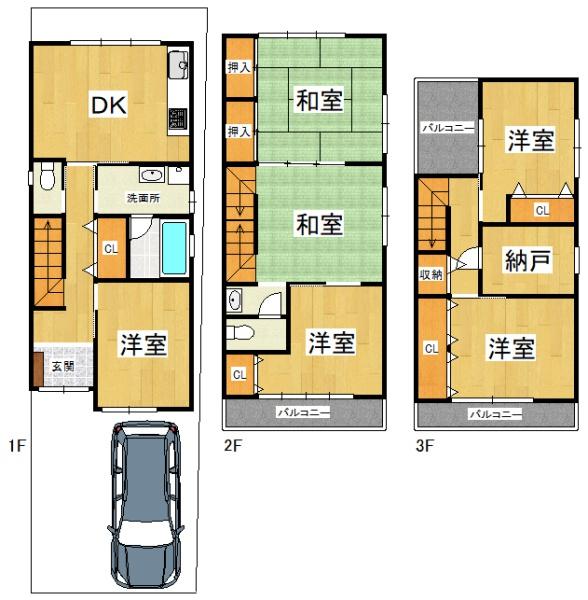 大阪市阿倍野区松虫通2丁目　中古戸建