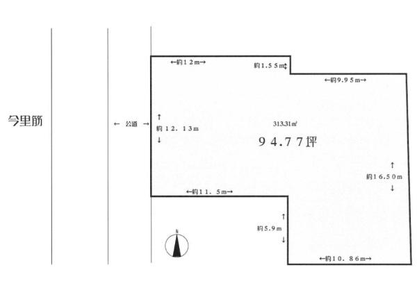 大阪市城東区鴫野東3丁目　売土地