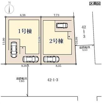 大阪市東住吉区住道矢田4丁目　2号棟　新築戸建