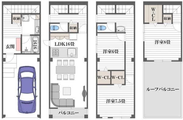 大阪市住之江区浜口西1丁目　中古戸建