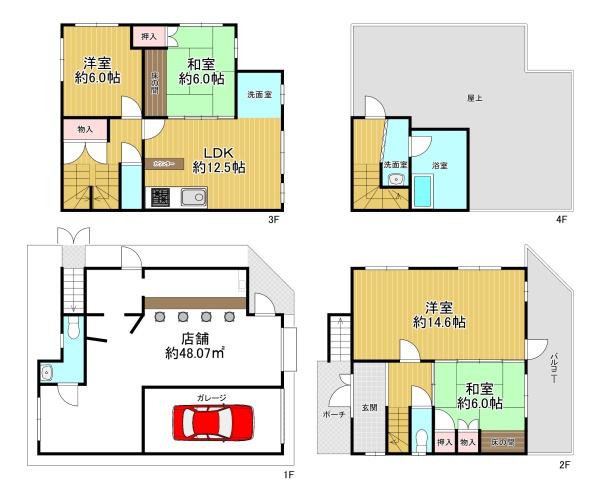 大阪市此花区伝法3丁目　店舗付住宅