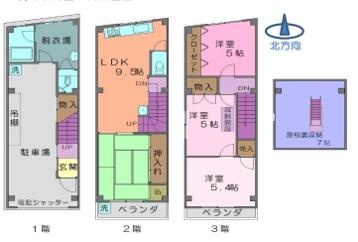 大阪市城東区東中浜３丁目の中古一戸建