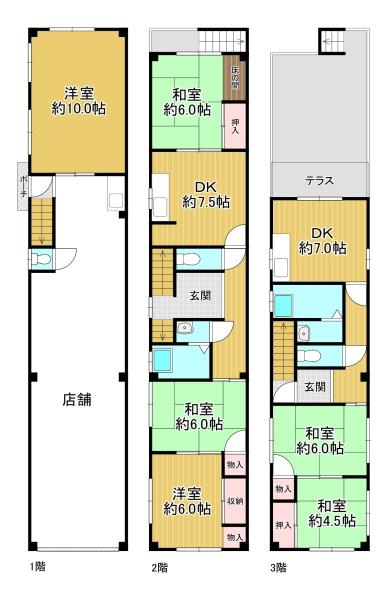 大阪市此花区伝法6丁目　店舗付戸建